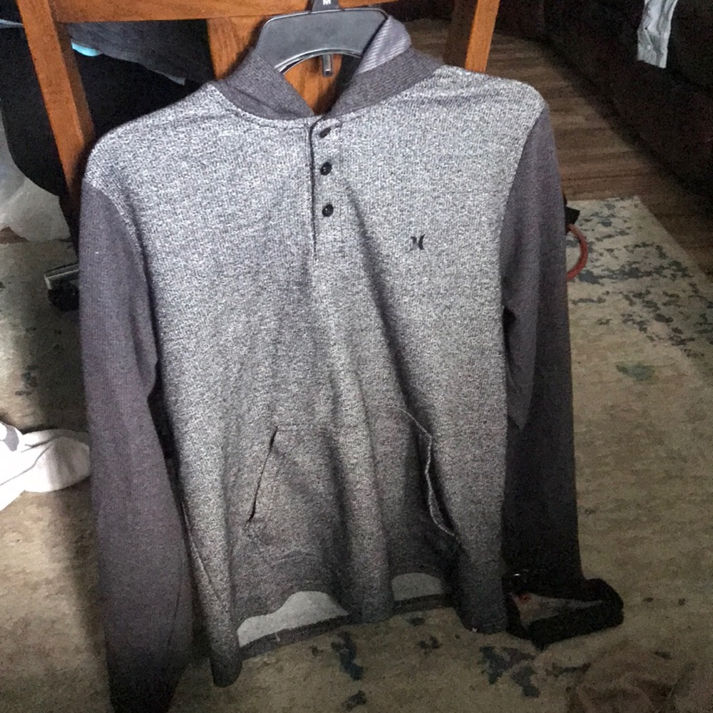 Hurley button hoodie